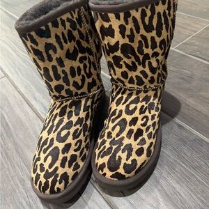 UGG Leopard Print Winter Boots